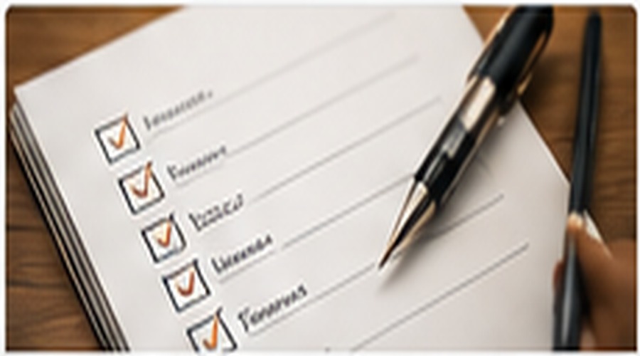 Professional planning checklist